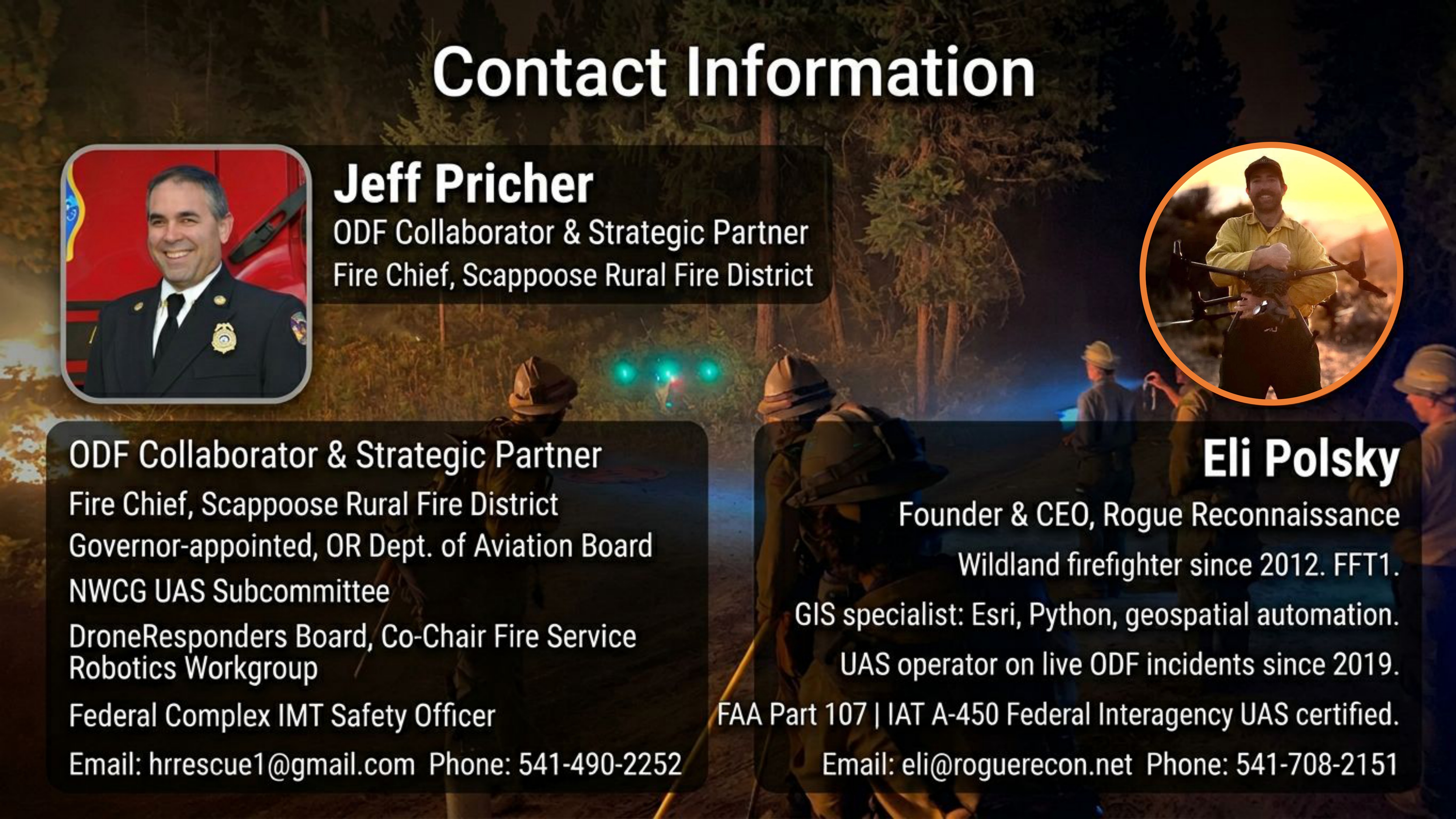 UASWFC pitch deck slide 13 of 13.